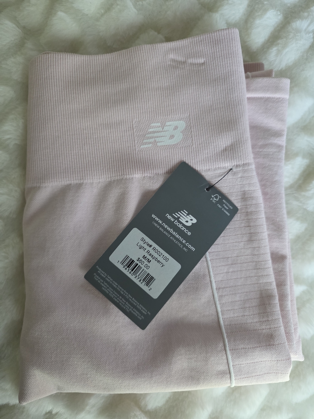 New Balance Light Raspberry Seamless Workout Leggings